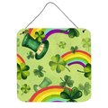 Micasa Watercolor St Patricks Day Lucky Leprechan Wall or Door Hanging Prints6 x 6 in. MI231251